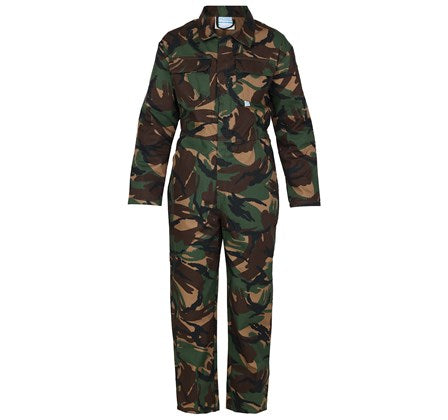 Fort Kids Tearaway Junior Farm Work Play Coverall -CAMO GREEN - Borderland Muff