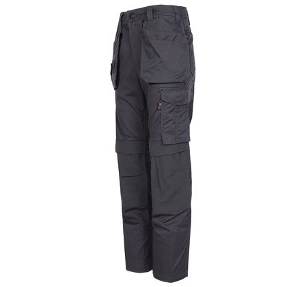 Tuff Stuff Mens Proflex Slim Leg Slim Fit Full Stretch Holster Work Trousers Grey - Borderland Muff