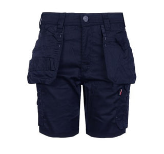 Tuff Stuff Mens Pro Flex Full Stretch Slim Fit Holster Work Shorts - Navy - Borderland Muff