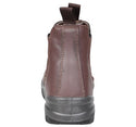 Fort Nelson FF103 Slip On Leather Safety Boot-BROWN - Borderland Muff