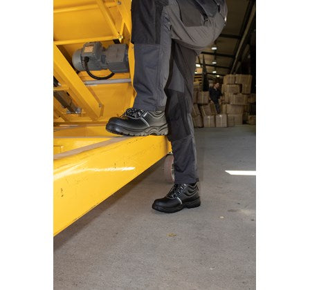 Fort Workforce Leather Safety Boots-BLACK - Borderland Muff