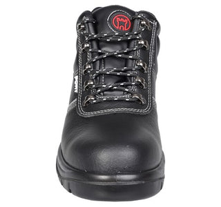 Fort Workforce Leather Safety Boots-BLACK - Borderland Muff