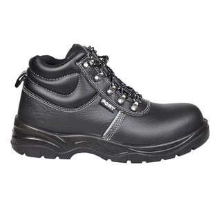 Fort Workforce Leather Safety Boots-BLACK - Borderland Muff