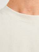 Jack & Jones Mens Relaxed Fit 100% Cotton Bronx T-shirt-CREAM - Borderland Muff