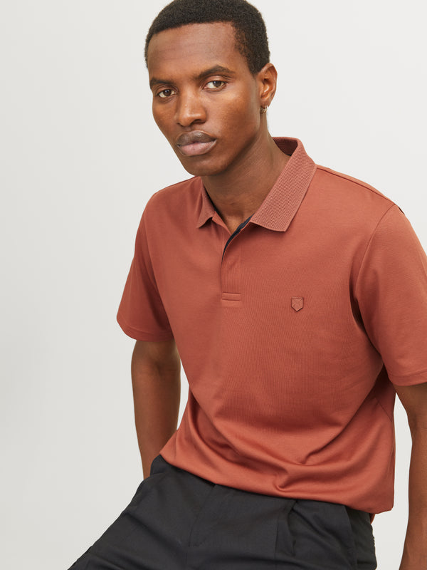 Jack & Jones Crodney Short Sleeved Polo-RED - Borderland Muff