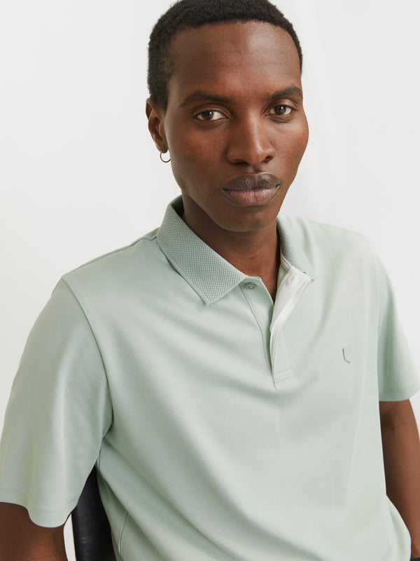 Jack & Jones Crodney Short Sleeved Polo-AQUA - Borderland Muff
