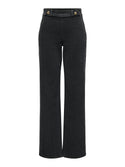 JDY Ladies High Waist Wide Geggo 32" Leg Jeans-GREY - Borderland Muff