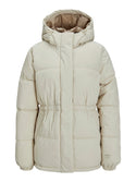 JJXX Ladies World Hooded Puffer Jacket-MOONBEAM - Borderland Muff