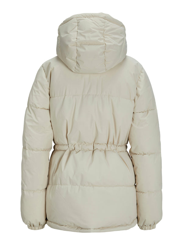 JJXX Ladies World Hooded Puffer Jacket-MOONBEAM - Borderland Muff