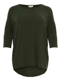 Only Carmakoma Ladies Plus Size Carlamour 3/4 Top-KALAMATA - Borderland Muff