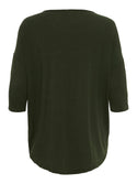 Only Carmakoma Ladies Plus Size Carlamour 3/4 Top-KALAMATA - Borderland Muff