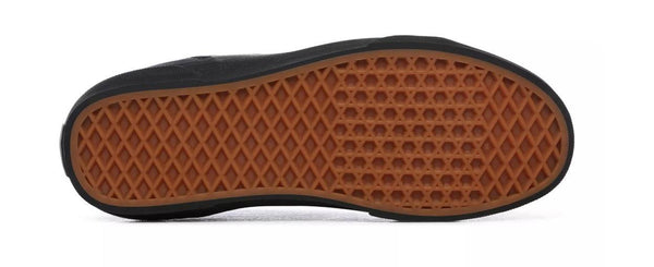 Vans Mens Seldan Leather Tumble Shoe -BLACK/BLACK - Borderland Muff