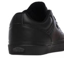 Vans Mens Seldan Leather Tumble Shoe -BLACK/BLACK - Borderland Muff