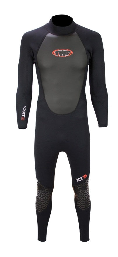 TWF XT3 3mm Mens Full Wetsuit-BLACK - Borderland Muff