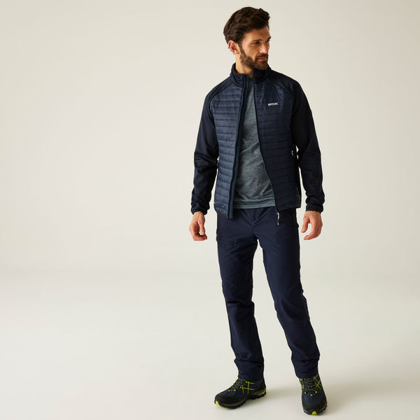Regatta Men’s Clumber Hybrid Jacket Navy Blue & Olive | Borderland Muff - Borderland Muff