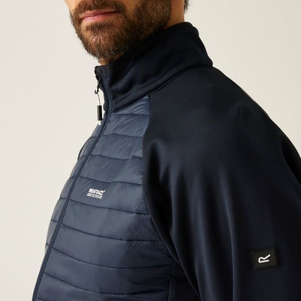 Regatta Men’s Clumber Hybrid Jacket Navy Blue & Olive | Borderland Muff - Borderland Muff