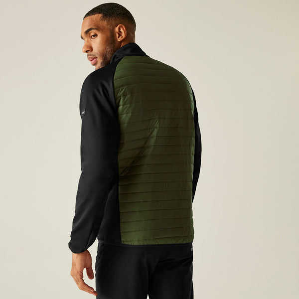 Regatta Men’s Clumber Hybrid Jacket Navy Blue & Olive | Borderland Muff - Borderland Muff