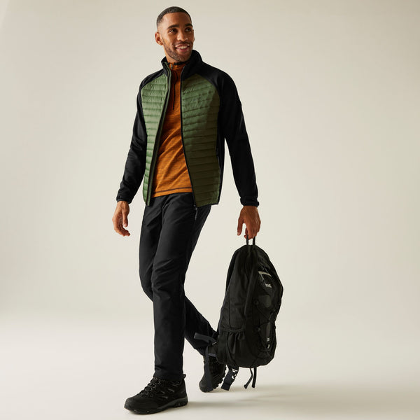 Regatta Men’s Clumber Hybrid Jacket Navy Blue & Olive | Borderland Muff - Borderland Muff
