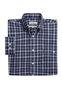 Navy check casual work shirt by Champion - Borderland Muff
