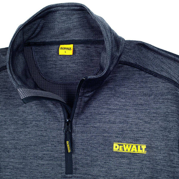 DeWalt Mens Jonesboro Stretch 1/4 Zip Work Top Midlayer - Borderland Muff