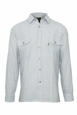 Champion Tattersall Long Sleeve Shirt -BLUE - Borderland Muff