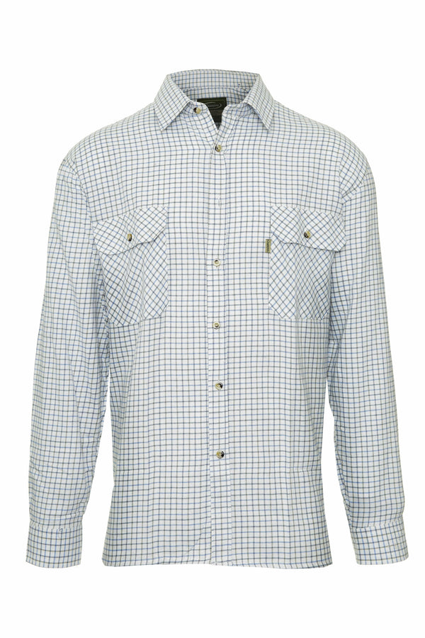 Champion Tattersall Long Sleeve Shirt -BLUE - Borderland Muff