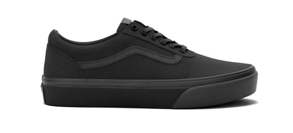 VANS Kids Ward Shoe -BLACK/BLACK (Sizes 1-4UK) - Borderland Muff