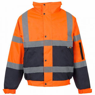 Supertouch Hi Vis 2 Tone Bomber Jacket - Borderland Muff
