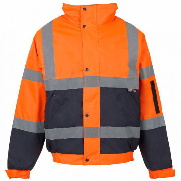 Supertouch Hi Vis 2 Tone Bomber Jacket - Borderland Muff