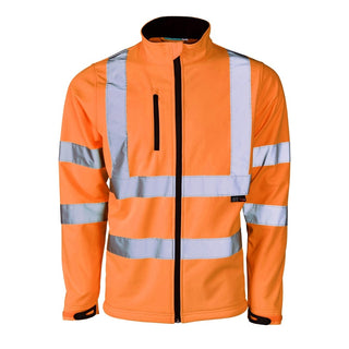Supertouch Hi Vis Softshell Jacket -ORANGE - Borderland Muff