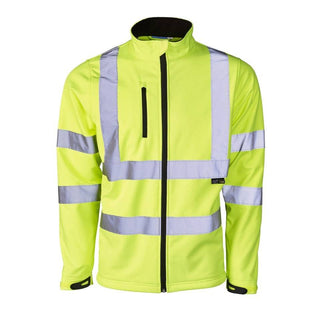 Supertouch Hi Vis Softshell Jacket -YELLOW - Borderland Muff