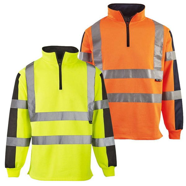 Supertouch Hi Vis 2 Tone Rugby Shirt - Borderland Muff