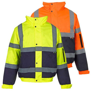 Supertouch Hi Vis 2 Tone Bomber Jacket - Borderland Muff