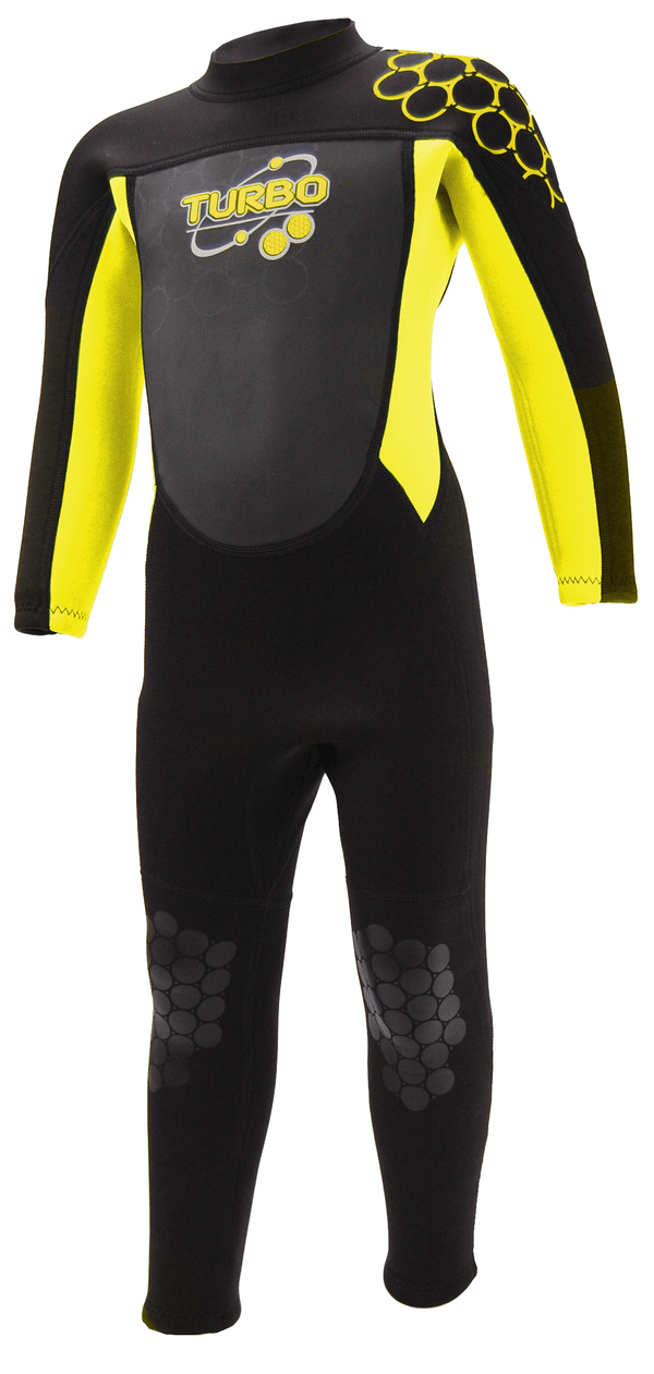 TWF Kids Turbo Full Wetsuit -YELLOW - Borderland Muff