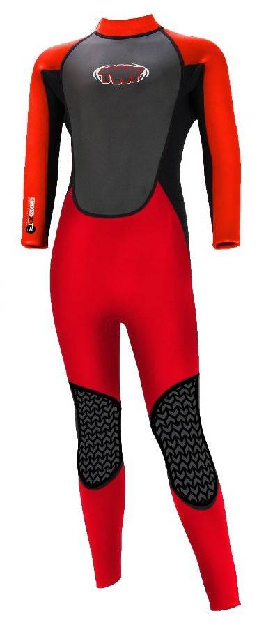 TWF Kids XT3 3mm Wetsuit -RED - Borderland Muff
