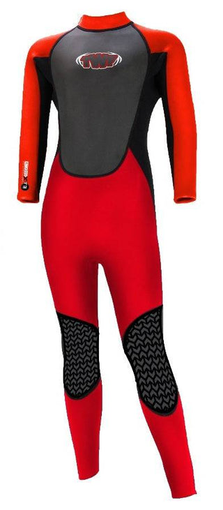 TWF Kids XT3 3mm Wetsuit -RED - Borderland Muff