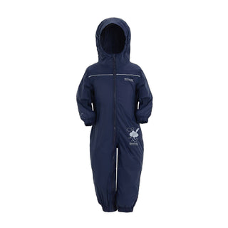 Regatta Kids Puddle IV Puddlesuit -NAVY - Borderland Muff