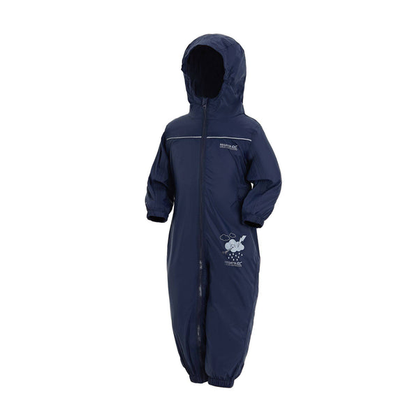 Regatta Kids Puddle IV Puddlesuit -NAVY - Borderland Muff