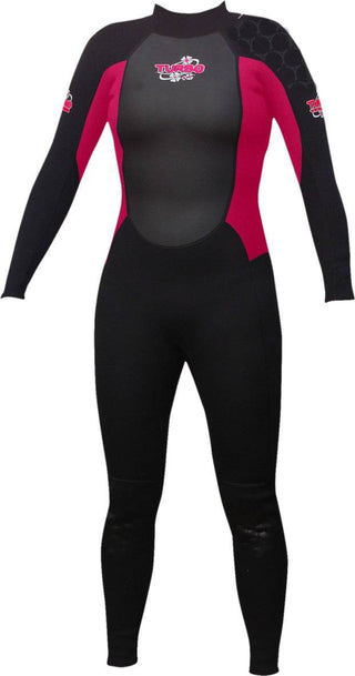 TWF Ladies Turbo Full Wetsuit -PINK - Borderland Muff