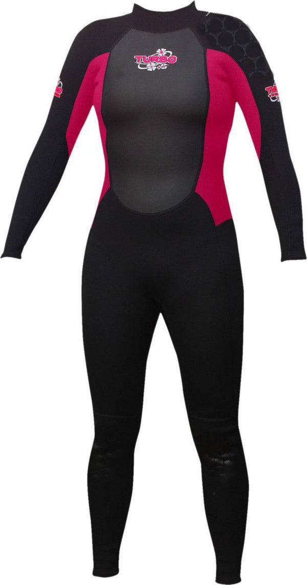 TWF Ladies Turbo Full Wetsuit -PINK - Borderland Muff