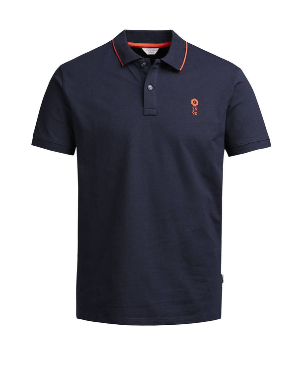 Jack & Jones JCOSTONE Polo -SKY CAPTAIN (M, L, XXL only) - Borderland Muff