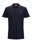 Jack & Jones JCOSTONE Polo -SKY CAPTAIN (M, L, XXL only) - Borderland Muff