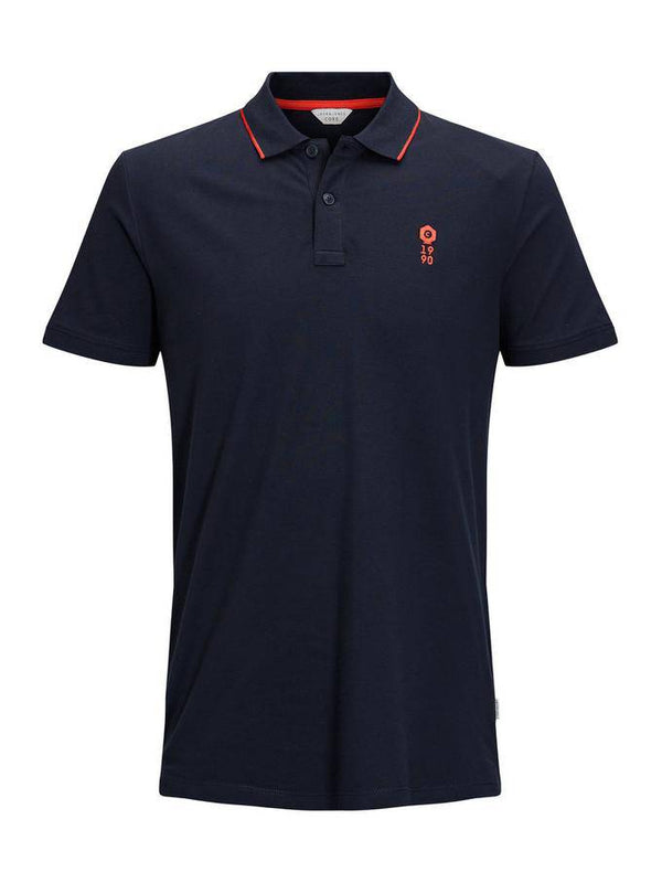 Jack & Jones JCOSTONE Polo -SKY CAPTAIN (M, L, XXL only) - Borderland Muff