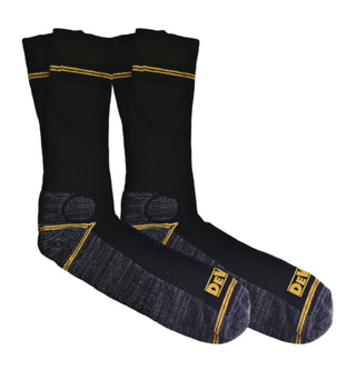 DeWalt Cushioned Hard Wearing Hydro Work Sock 2 Pack - Borderland Muff