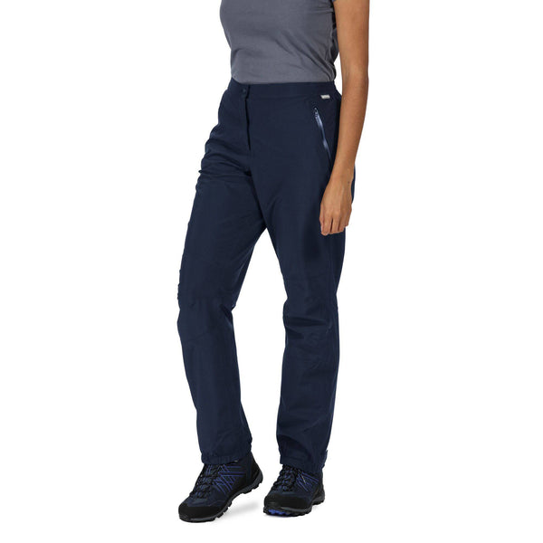Regatta Ladies Highton Waterproof Breathable Trousers -NAVY - Borderland Muff