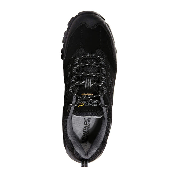 Regatta Mens Holcombe Shoe -BLACK/GRANITE - Borderland Muff