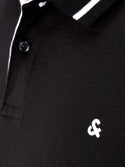 Jack & Jones JJEJERSEY Polo -BLACK - Borderland Muff