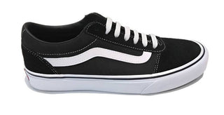Vans Mens Ward Suede Canvas -BLACK/WHITE - Borderland Muff