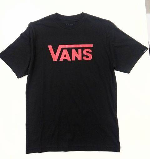 Vans Kids Classic Tee -BLACK/RED - Borderland Muff