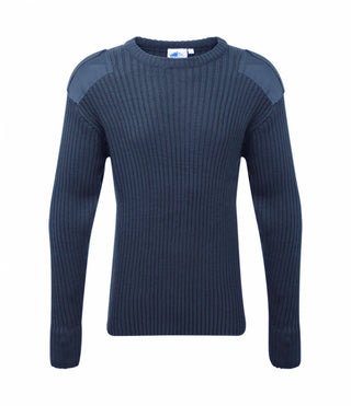 Fort Crew Neck Combat Jumper -NAVY - Borderland Muff